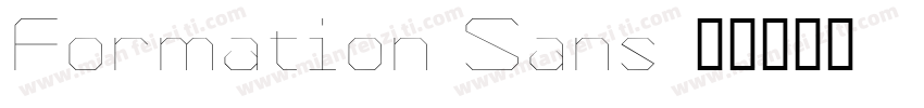 Formation Sans字体转换